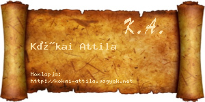 Kókai Attila névjegykártya